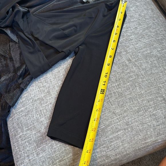 Adrianna Papell Matte Jersey & Hammered Satin Long Maxi Formal Gown Sz 10 - Picture 9 of 9